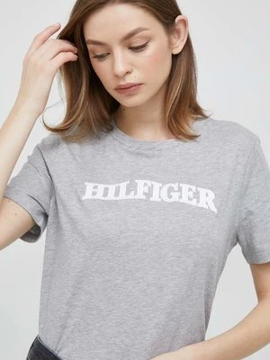 Tommy Hilfiger t-shirt bawełniany kolor szary