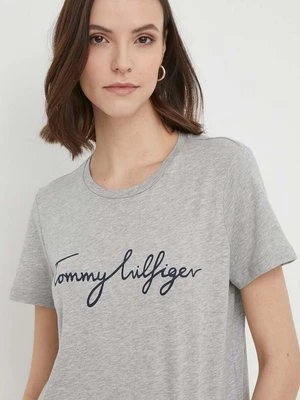 Tommy Hilfiger t-shirt bawełniany kolor szary WW0WW24967