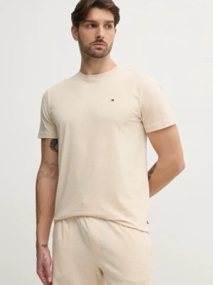 Tommy Hilfiger t-shirt bawełniany męski kolor beżowy gładki UM0UM03362