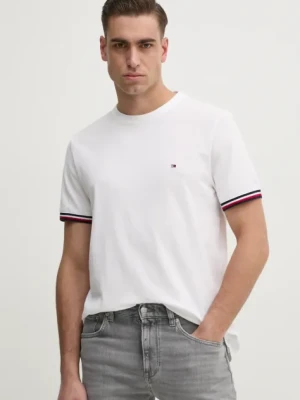 Tommy Hilfiger t-shirt bawełniany męski kolor biały gładki MW0MW38630