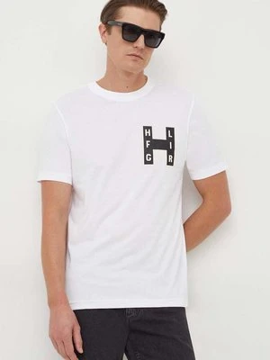 Tommy Hilfiger t-shirt bawełniany męski kolor biały z nadrukiem MW0MW33893