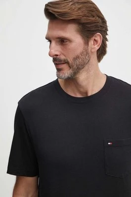 Tommy Hilfiger t-shirt bawełniany męski kolor czarny gładki MW0MW36220