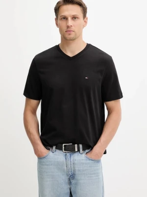 Tommy Hilfiger t-shirt bawełniany męski kolor czarny gładki MW0MW39249