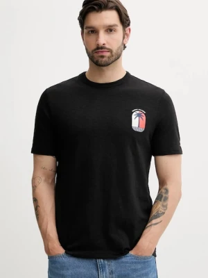 Tommy Hilfiger t-shirt bawełniany męski kolor czarny z nadrukiem MW0MW39354