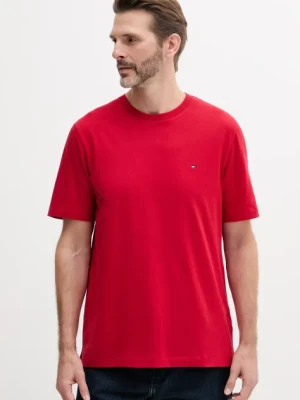 Tommy Hilfiger t-shirt bawełniany męski kolor czerwony gładki MW0MW39995