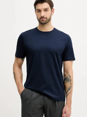 Tommy Hilfiger t-shirt bawełniany męski kolor granatowy gładki MW0MW41860