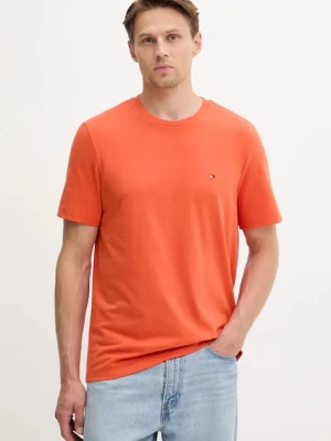 Tommy Hilfiger t-shirt bawełniany męski kolor pomarańczowy gładki MW0MW39995
