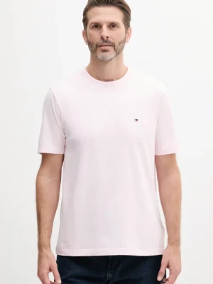 Tommy Hilfiger t-shirt bawełniany męski kolor różowy gładki MW0MW39995