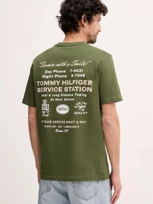 Tommy Hilfiger t-shirt bawełniany zielony