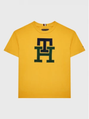 Tommy Hilfiger T-Shirt Big Monogram KB0KB08026 D Żółty Regular Fit