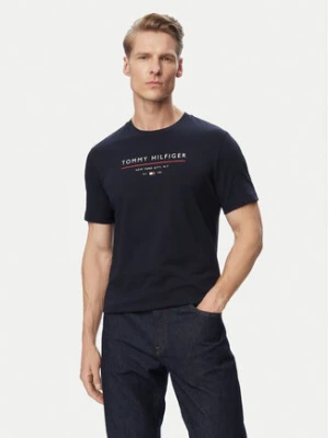 Tommy Hilfiger T-Shirt Brand Love MW0MW44359 Granatowy Regular Fit