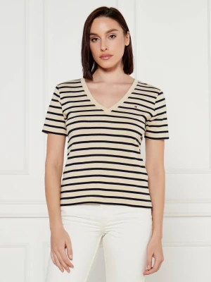 Tommy Hilfiger T-shirt CODY | Slim Fit beżowy
