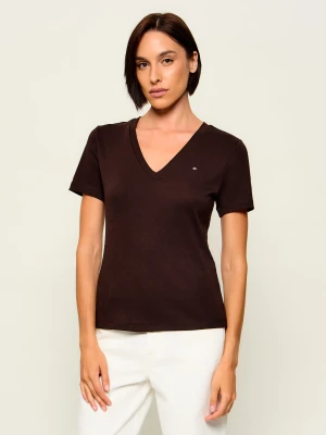 Tommy Hilfiger T-shirt Cody | Slim Fit brązowy