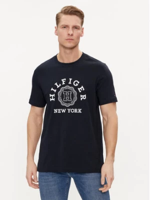 Tommy Hilfiger T-Shirt Coin MW0MW34437 Granatowy Regular Fit