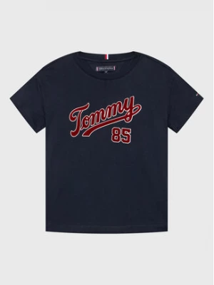 Tommy Hilfiger T-Shirt College 85 KB0KB08032 D Granatowy Regular Fit
