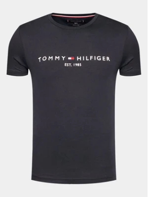 Tommy Hilfiger T-Shirt Core Logo Tee MW0MW11465 Granatowy Slim Fit