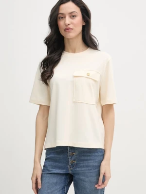 Tommy Hilfiger t-shirt damski bawełniany beżowy