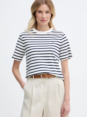 Tommy Hilfiger T-shirt damski bawełniany granatowy
