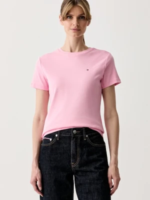 Tommy Hilfiger T-shirt damski bawełniany różowy