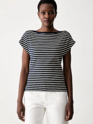 Tommy Hilfiger T-shirt damski bawełniany granatowy