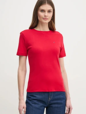 Tommy Hilfiger T-shirt damski bawełniany czerwony