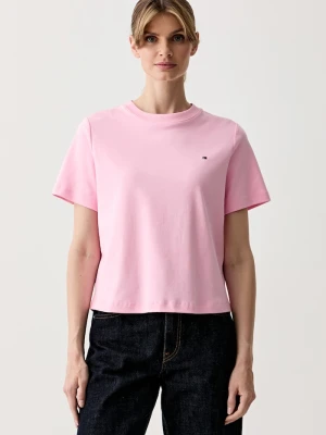 Tommy Hilfiger T-shirt damski bawełniany różowy