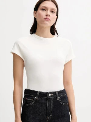Tommy Hilfiger t-shirt damski kolor beżowy WW0WW45731
