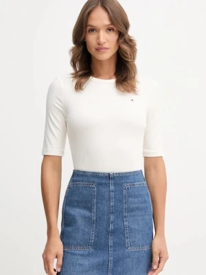 Tommy Hilfiger t-shirt damski kolor beżowy WW0WW47308