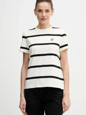 Tommy Hilfiger t-shirt damski kolor beżowy WW0WW47809