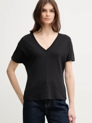 Tommy Hilfiger t-shirt damski kolor czarny WW0WW46114