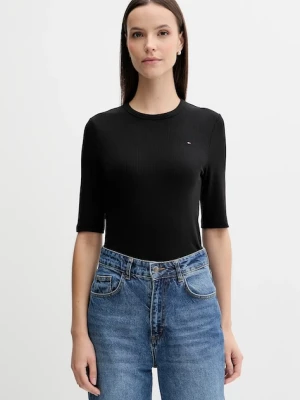 Tommy Hilfiger t-shirt damski kolor czarny WW0WW47308