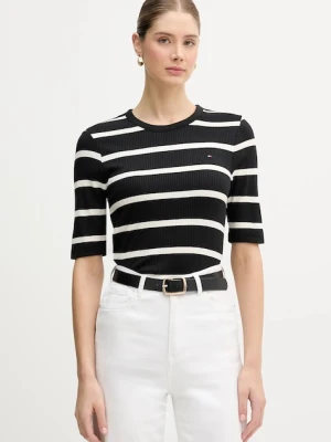 Tommy Hilfiger t-shirt damski kolor czarny WW0WW47308