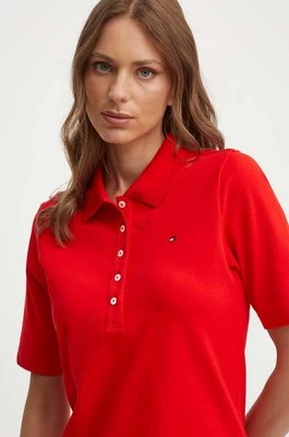 Tommy Hilfiger t-shirt damski kolor czerwony WW0WW37820