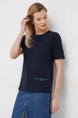 Tommy Hilfiger t-shirt damski kolor granatowy