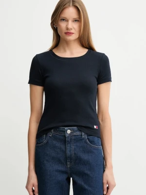 Tommy Hilfiger t-shirt damski kolor granatowy UW0UW06067