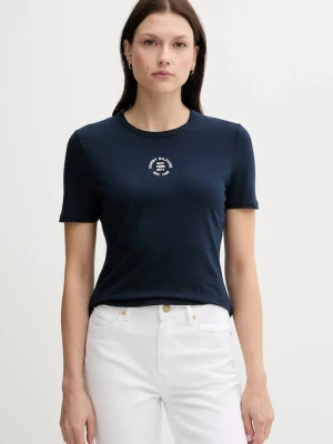 Zdjęcie produktu Tommy Hilfiger t-shirt damski kolor granatowy WW0WW45809