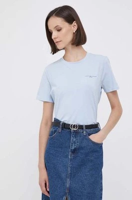 Tommy Hilfiger t-shirt damski kolor niebieski WW0WW37877
