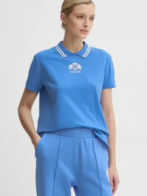 Tommy Hilfiger t-shirt damski kolor niebieski WW0WW43929