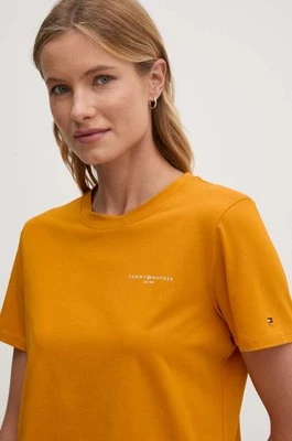 Tommy Hilfiger t-shirt damski kolor pomarańczowy