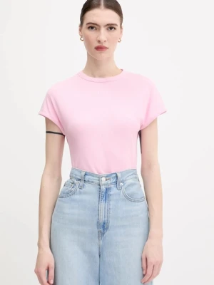 Tommy Hilfiger t-shirt damski kolor różowy WW0WW45731