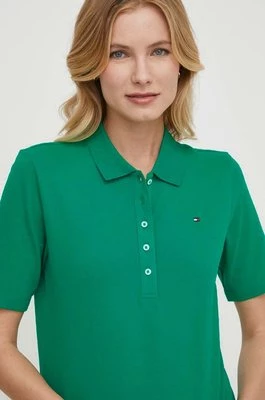 Tommy Hilfiger t-shirt damski kolor zielony WW0WW37820
