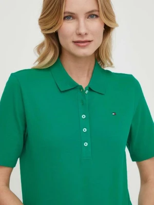 Tommy Hilfiger t-shirt damski kolor zielony WW0WW37820
