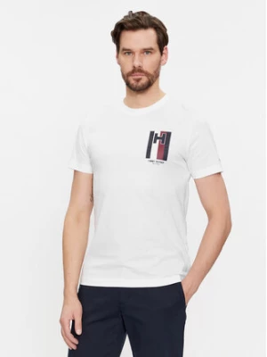 Tommy Hilfiger T-Shirt Emblem MW0MW33687 Biały Slim Fit