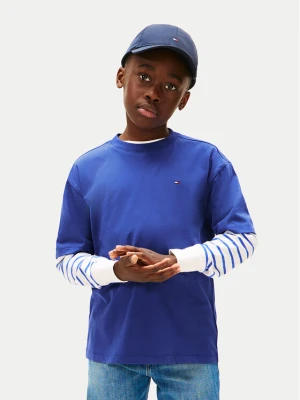 Tommy Hilfiger T-Shirt Essential Archive KB0KB09646 D Niebieski Regular Fit