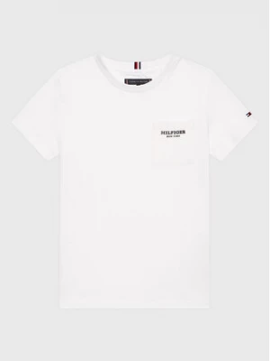 Tommy Hilfiger T-Shirt Essential KB0KB08354 D Biały Regular Fit