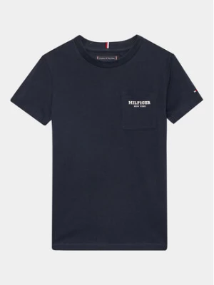 Tommy Hilfiger T-Shirt Essential KB0KB08354 D Granatowy Regular Fit