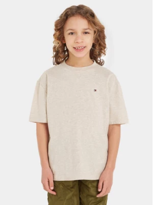 Tommy Hilfiger T-Shirt Essential KB0KB08575 S Beżowy Regular Fit