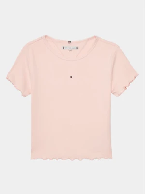 Tommy Hilfiger T-Shirt Essential KG0KG08138 Różowy Regular Fit