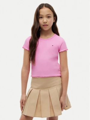 Tommy Hilfiger T-Shirt Essential KG0KG08590 Różowy Regular Fit