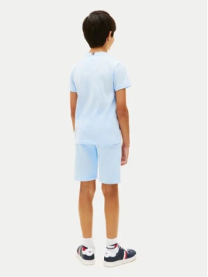 Tommy Hilfiger T-Shirt Essential Logo KB0KB09666 Niebieski jasny Regular Fit